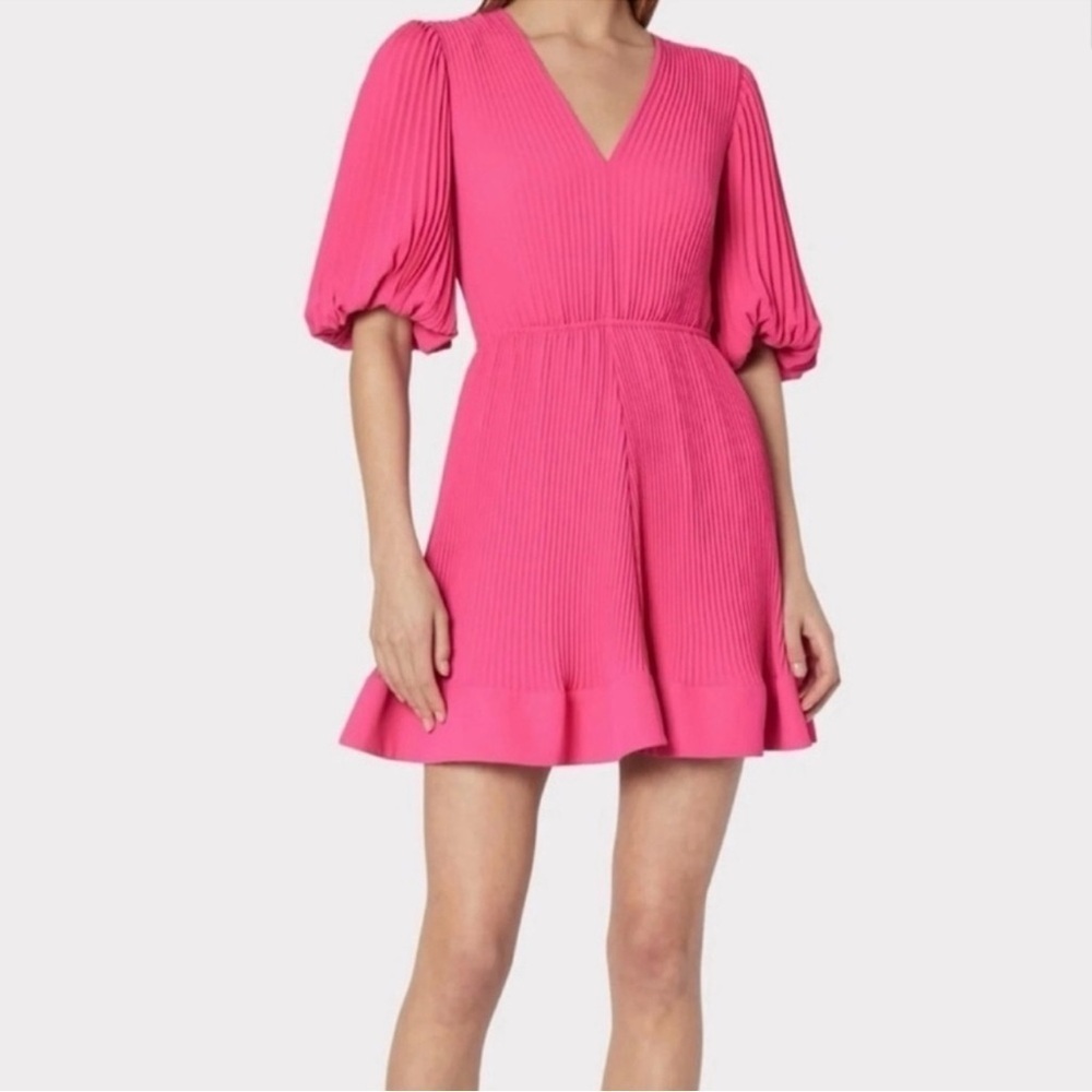 Milly Pink Pleated Dress Size 4